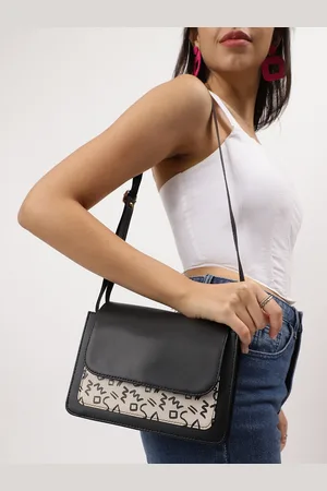 Fastrack Printed PU Structured Sling Bag