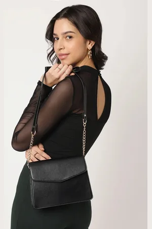 Fastrack Women Black Solid Sling Bag
