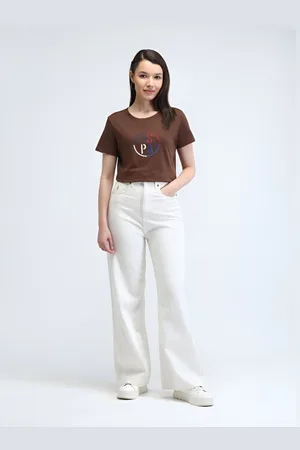 Ralph Lauren Women Printed Pure Cotton T-shirt