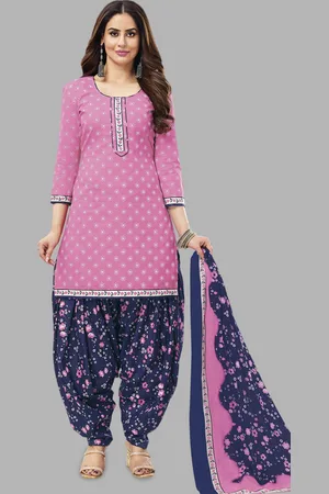 Miraan Floral Printed Pure Cotton Unstitched Dress Material