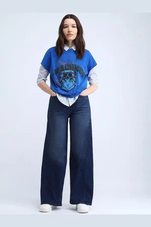Flying Machine Women Relaxed Fit High-Rise Light Fade Stretchable Jeans