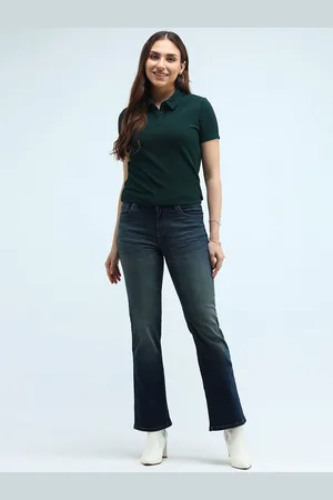 Flying Machine Women Bootcut Light Fade Stretchable Jeans