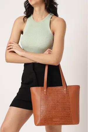 Fastrack Women Tan Large Tote Bag