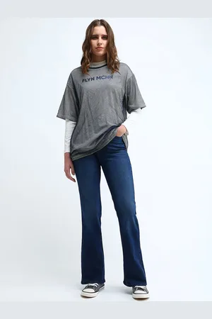 Flying Machine Women Bootcut High-Rise Light Fade Stretchable Jeans