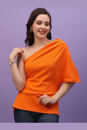Moda Rapido Solid One Shoulder Top