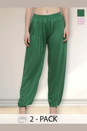 Jinfo Women Pack Of 2 Mid-Rise Loose-Fit Patiala