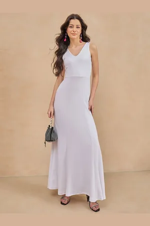 Color Capital V-Neck Sleeveless Maxi Dress