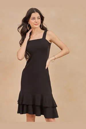Color Capital Women Shoulder Straps A-Line Dress