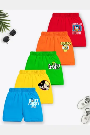 Miss and Chief Boys Pack Of 5 Graphic Printed Cotton Regular Shorts