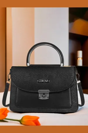Lorem Women Floral Textured Leather Sling Bag