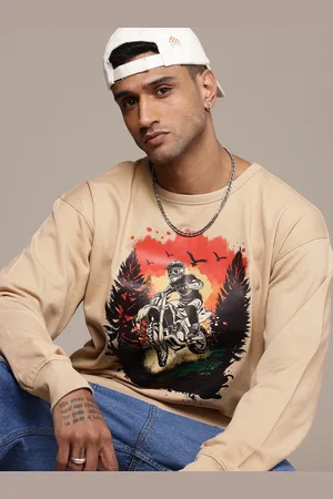 Roadster Men Printed Relaxed Fit Terry Sweatshirt
