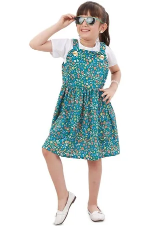 BAESD Girls Floral Printed Fit & Flare Dress
