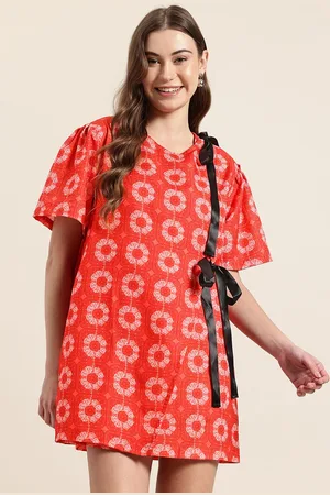HERE&NOW Floral Print Print Mini Dress