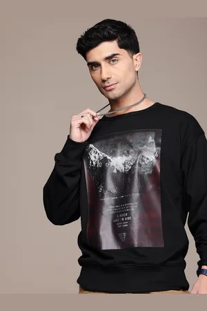 Roadster The Lifestyle Co. Men Printed Relaxed Fit Sweatshirt