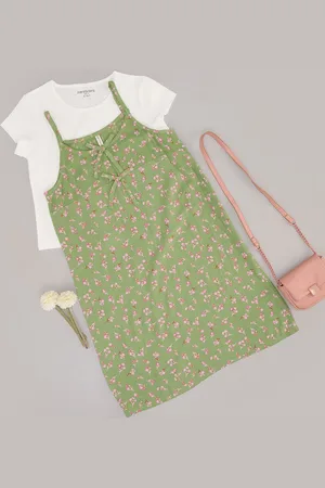 Pantaloons Girls Floral Printed A-Line Dress