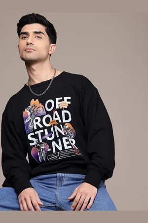 Roadster The Lifestyle Co. Men Printed Relaxed Fit Sweatshirt