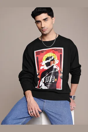 Roadster The Lifestyle Co. Men Printed Relaxed Fit Sweatshirt