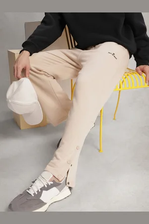 WROGN Men Regular Track Pants With Side Snap Button Detail