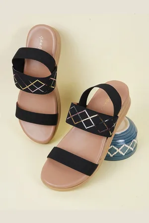 Mast & Harbour Women Open Toe Flats