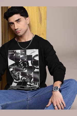 Roadster The Lifestyle Co. Men Printed Relaxed Fit Sweatshirt