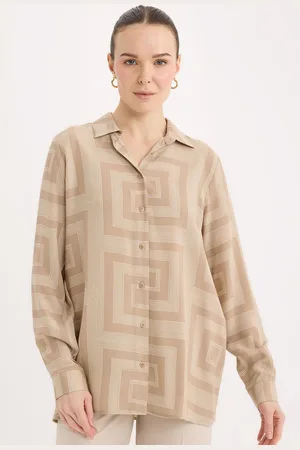 DeFacto Women Geometric Printed Casual Shirt