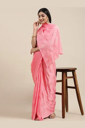 DIVASTRI Women Satin Floral Printed Designer Saree With Unstitched Blouse Piece