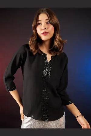 DressBerry Women Embellished Shirt Style Top