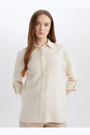 DeFacto Women Spread Collar Neck Long Sleeves Casual Shirt