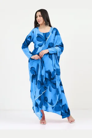 Femvy Floral Printed Ethnic Maxi Dress