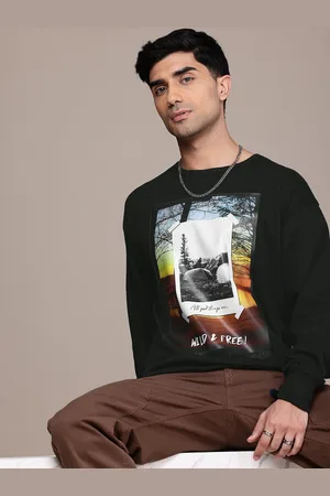 Roadster The Lifestyle Co. Men Printed Relaxed Fit Sweatshirt
