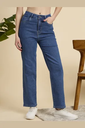 Mast & Harbour Women Classic Straight Fit Cotton Jeans