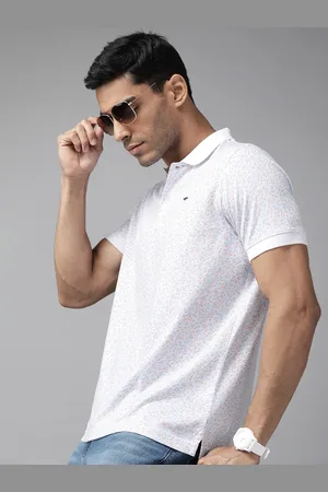 Park Avenue Printed Slim Fit Polo Collar T-shirt