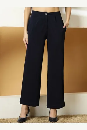 OOMPH Women Relaxed Pleated Trousers