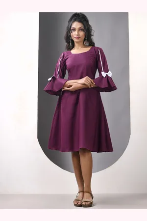 Charukriti Cotton Fit & Flared Ethnic Dress