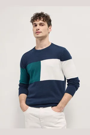 The Bear House Men Colourblocked Slim Fit T-shirt