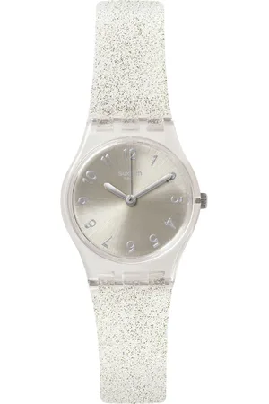 Swatch Women Dial & Bracelet Style Straps Analogue Watch LK343E-Transparent
