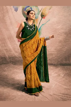 DIVASTRI Women Ethnic Motifs Saree With Unstitched Blouse Piece