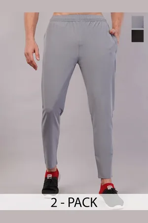 Moda Rapido Men Pack Of 2 Slim-Fit Mid-Rise Dry Fit Track Pants