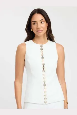 LULU & SKY Women Round Neck A-Line Top