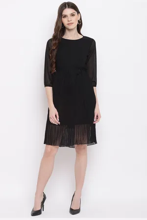DressBerry Georgette Fit & Flare Dress