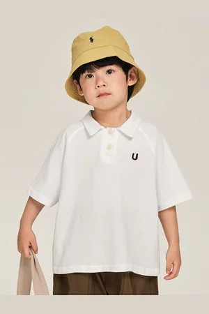 LULU & SKY Boys Polo Collar Applique T-shirt