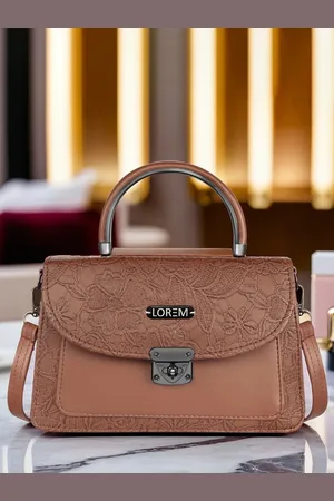 Lorem Women Structured Leather Sling Bag