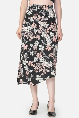 Moda Rapido Women Printed A-Line Midi Skirt
