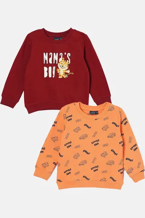 Lifestyle Pack of 2 Boys Printed Pure Cotton Sweatshirt