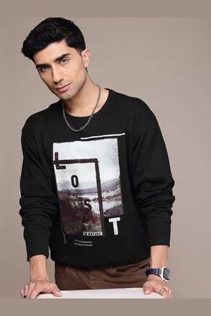 Roadster The Lifestyle Co. Men Printed Relaxed Fit Sweatshirt