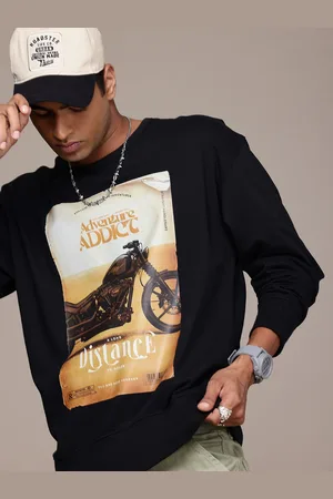 Roadster The Lifestyle Co. Men Printed Relaxed Fit Sweatshirt