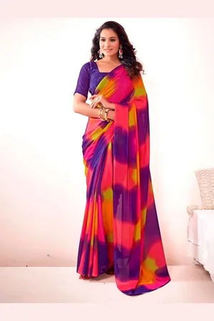 HERE&NOW Tie and Dye Banarasi Saree
