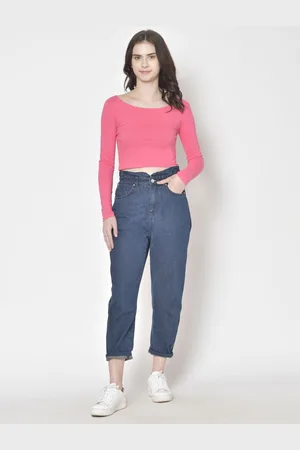 Moda Rapido Women Cotton Fitted Crop Top