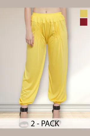 Jinfo Women Pack Of 2 Mid-Rise Loose-Fit Patiala