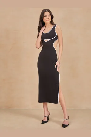 Color Capital Women Cut-Outs Sheath Midi Dress